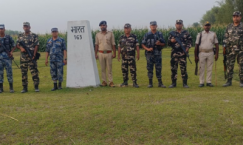 भारत-नेपाल सीमा पर सुरक्षा बलों की हुई संयुक्त गश्ती
