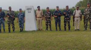भारत-नेपाल सीमा पर सुरक्षा बलों की हुई संयुक्त गश...